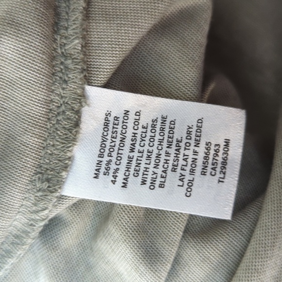 Leith Ruched Tank Knit Dress Green M preppy casual summer minimalist stretch - Picture 6 of 6